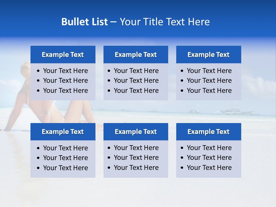 Swimming Person Nature PowerPoint Template