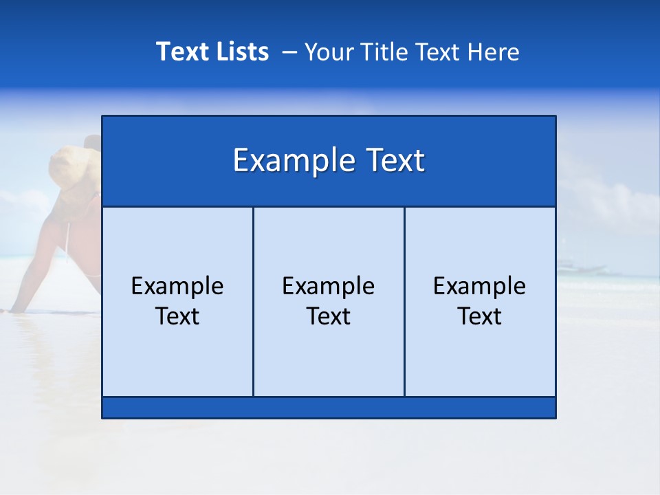 Swimming Person Nature PowerPoint Template