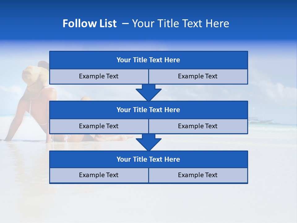 Swimming Person Nature PowerPoint Template