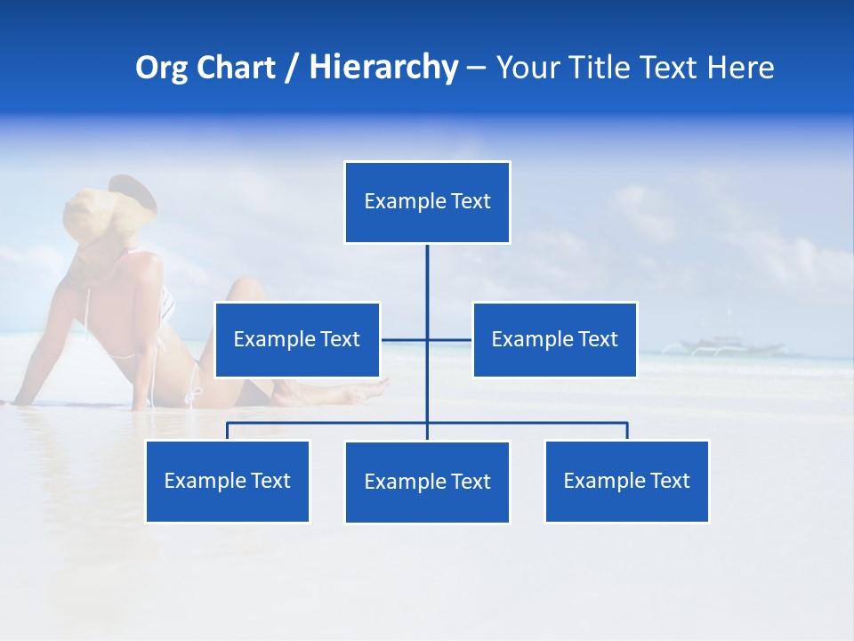 Swimming Person Nature PowerPoint Template