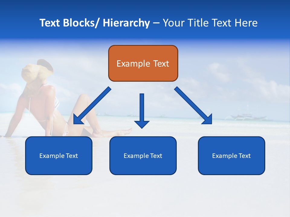 Swimming Person Nature PowerPoint Template