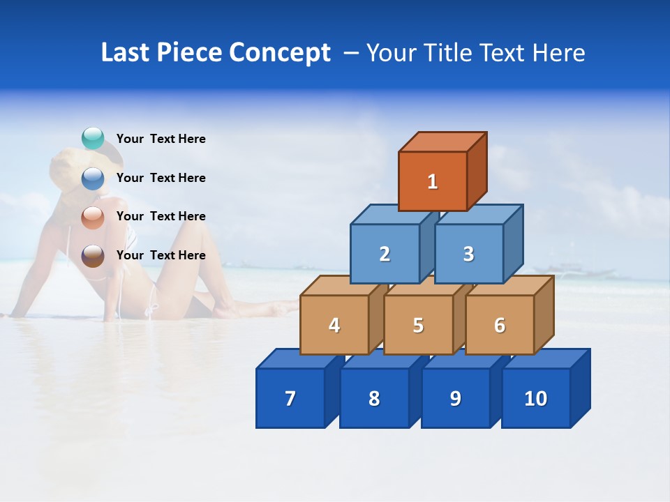 Swimming Person Nature PowerPoint Template