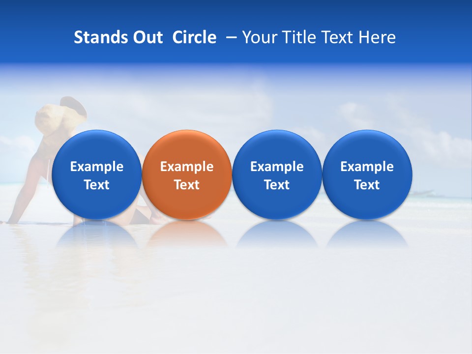 Swimming Person Nature PowerPoint Template