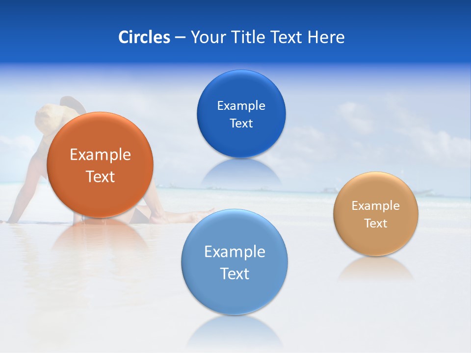 Swimming Person Nature PowerPoint Template