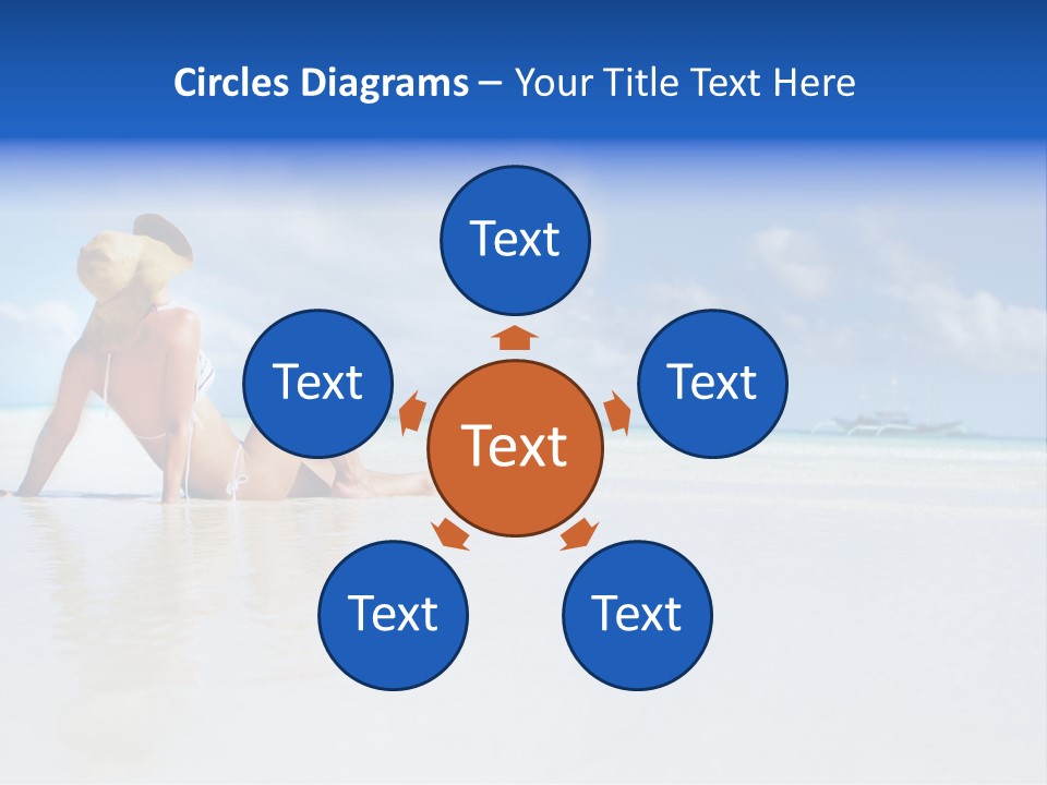 Swimming Person Nature PowerPoint Template