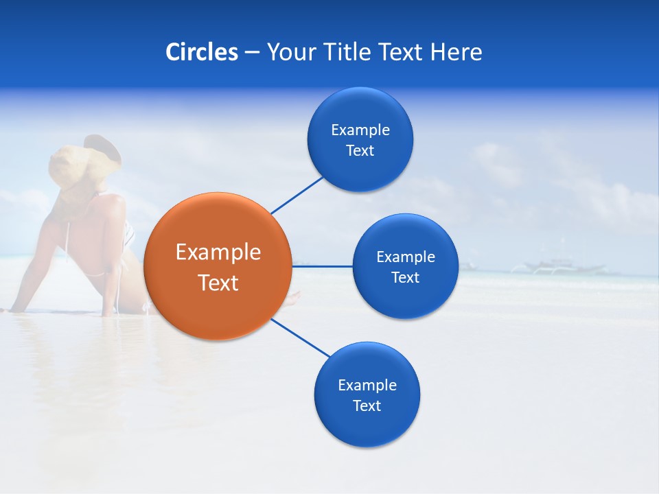 Swimming Person Nature PowerPoint Template