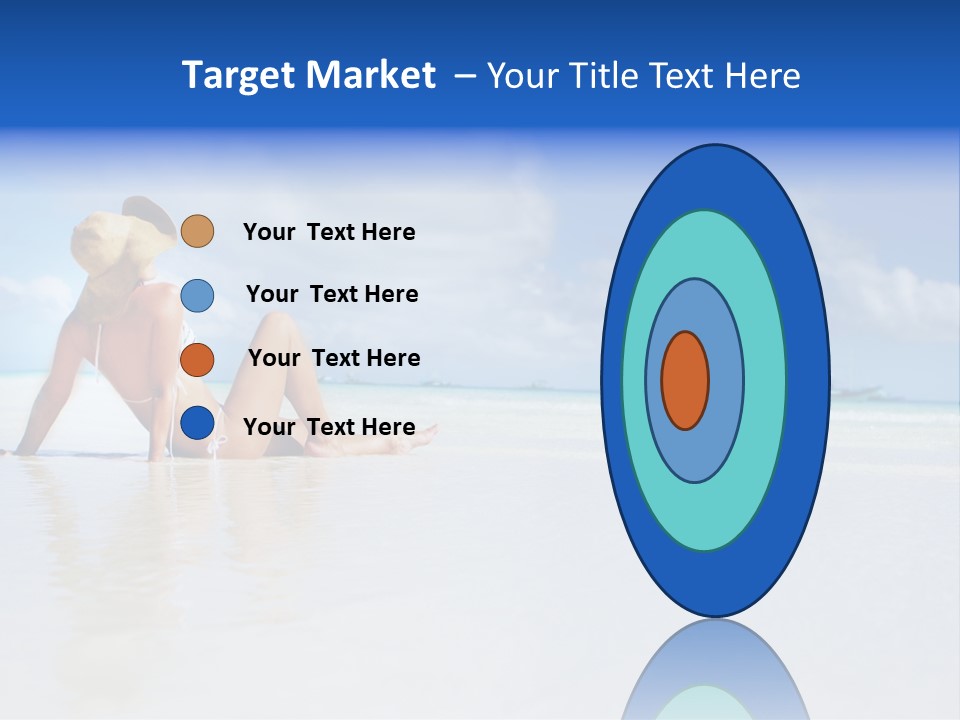 Swimming Person Nature PowerPoint Template