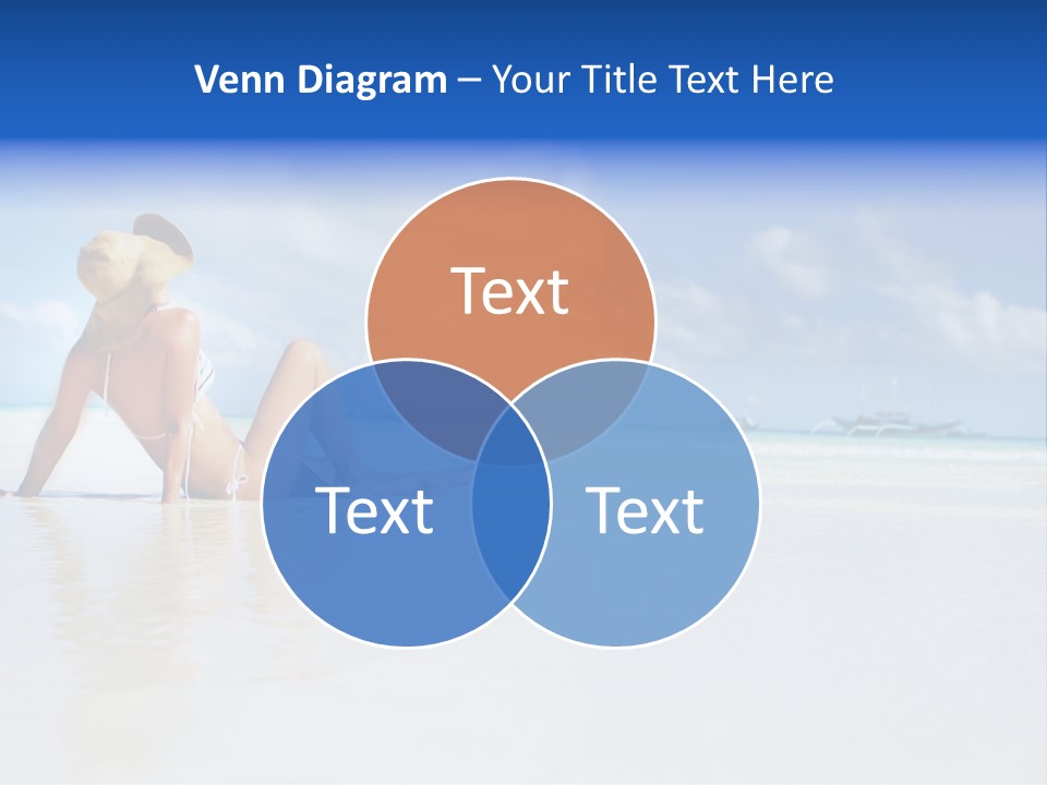 Swimming Person Nature PowerPoint Template