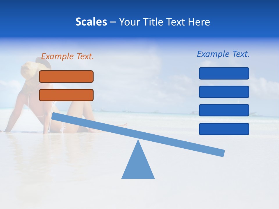 Swimming Person Nature PowerPoint Template