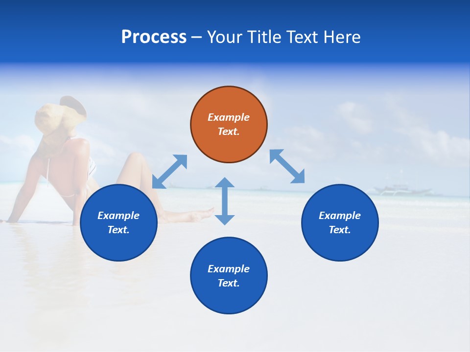 Swimming Person Nature PowerPoint Template