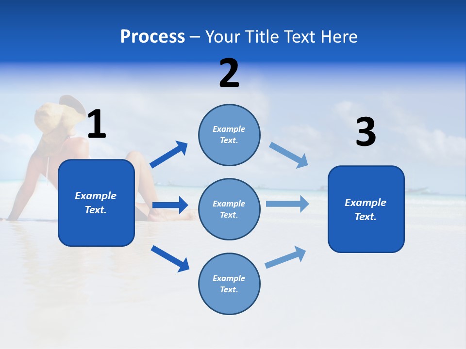 Swimming Person Nature PowerPoint Template