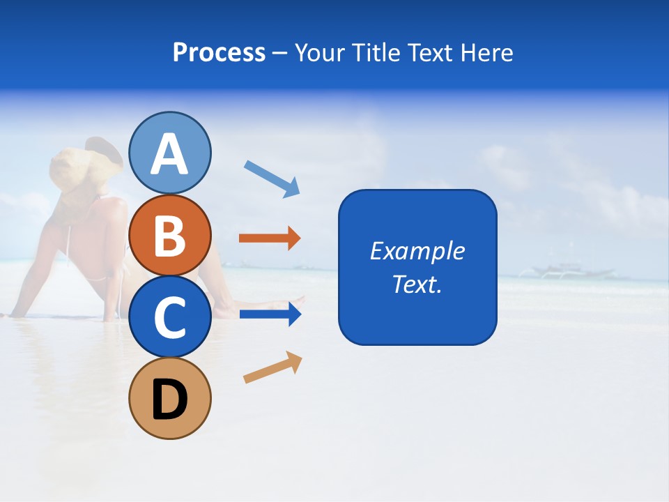 Swimming Person Nature PowerPoint Template