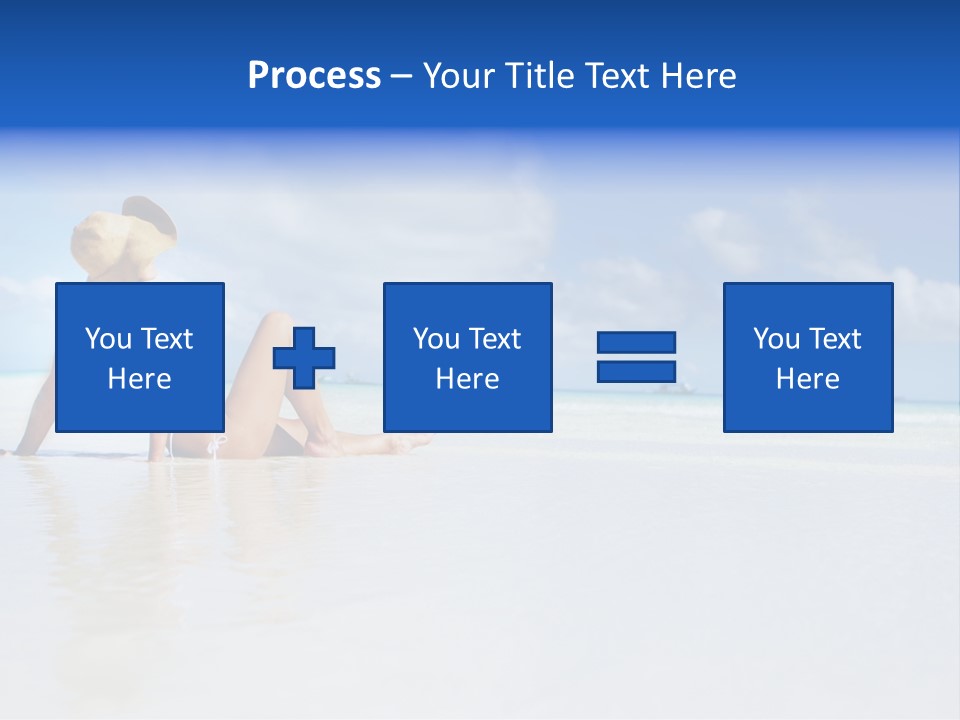 Swimming Person Nature PowerPoint Template