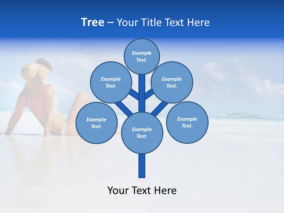 Swimming Person Nature PowerPoint Template