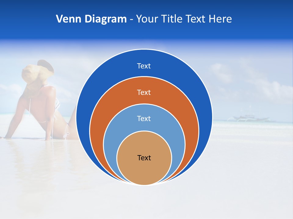 Swimming Person Nature PowerPoint Template