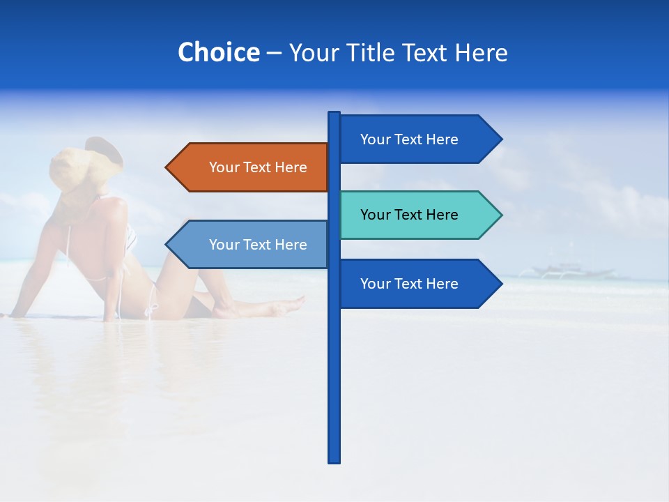 Swimming Person Nature PowerPoint Template