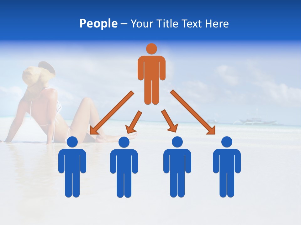 Swimming Person Nature PowerPoint Template