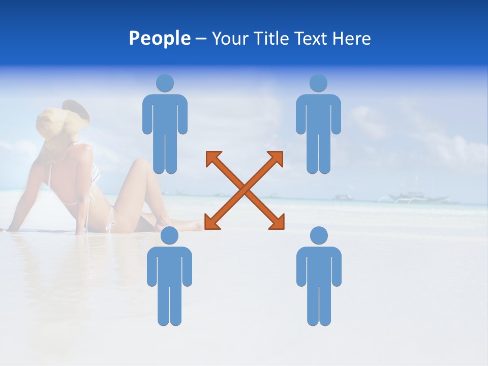 Swimming Person Nature PowerPoint Template