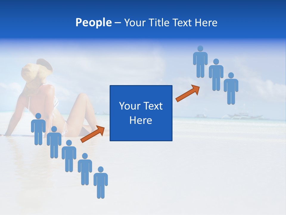 Swimming Person Nature PowerPoint Template