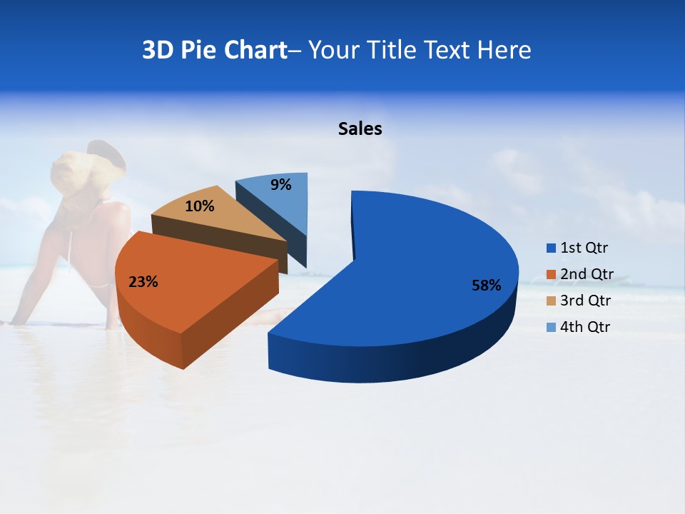 Swimming Person Nature PowerPoint Template