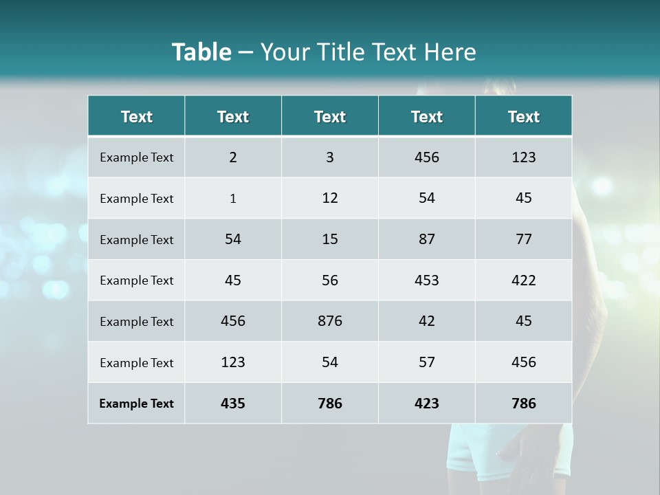 Arm Sport Diet PowerPoint Template