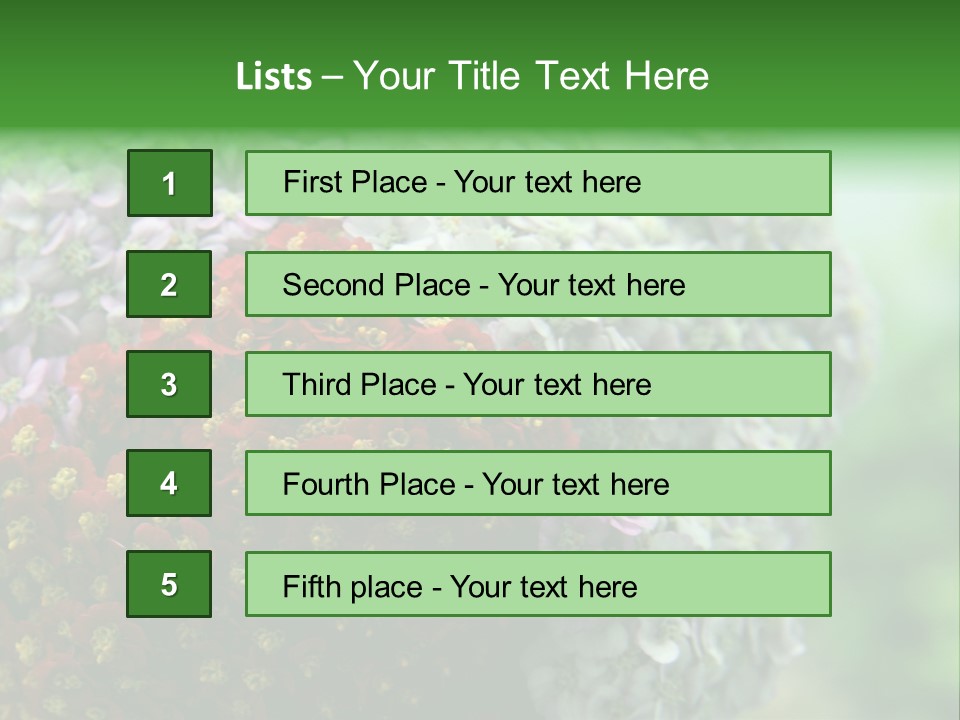 Wild Flowers Pink Yarrow Colorful Flowers PowerPoint Template