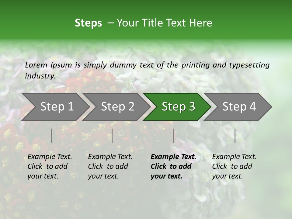 Wild Flowers Pink Yarrow Colorful Flowers PowerPoint Template