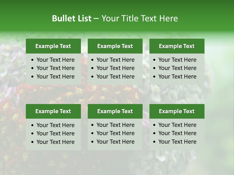 Wild Flowers Pink Yarrow Colorful Flowers PowerPoint Template