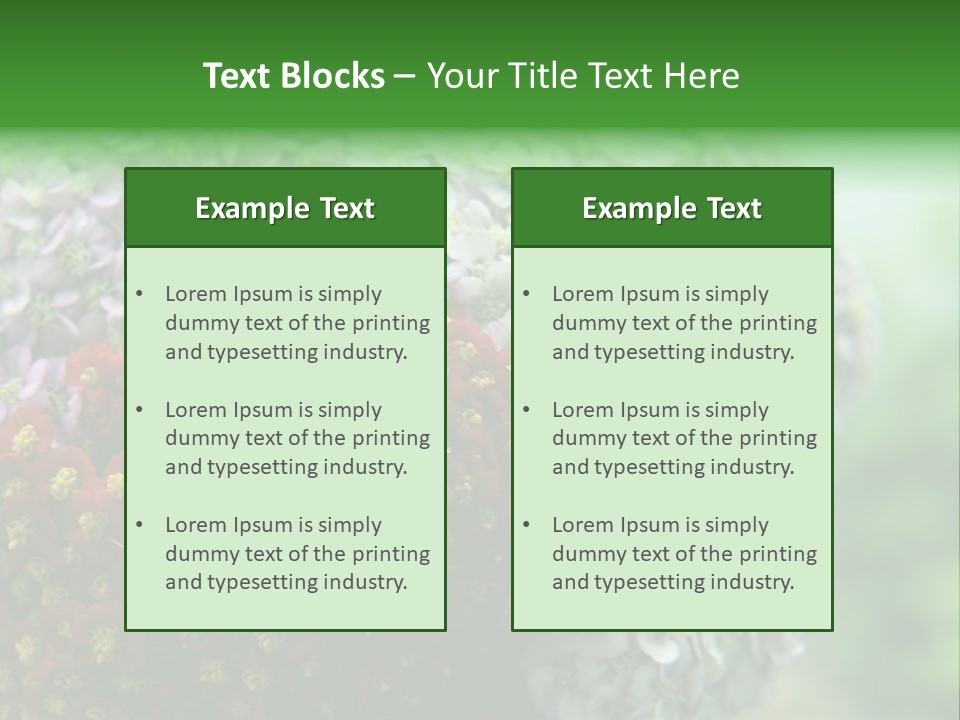 Wild Flowers Pink Yarrow Colorful Flowers PowerPoint Template