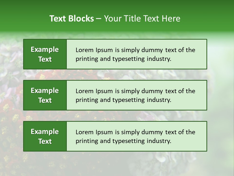 Wild Flowers Pink Yarrow Colorful Flowers PowerPoint Template
