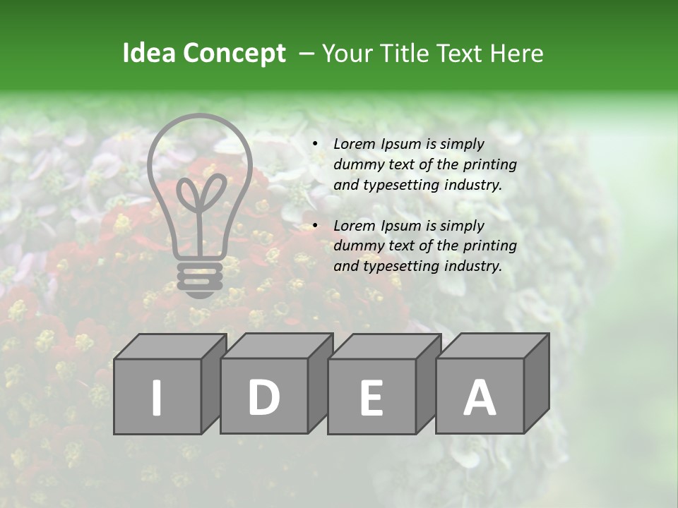 Wild Flowers Pink Yarrow Colorful Flowers PowerPoint Template