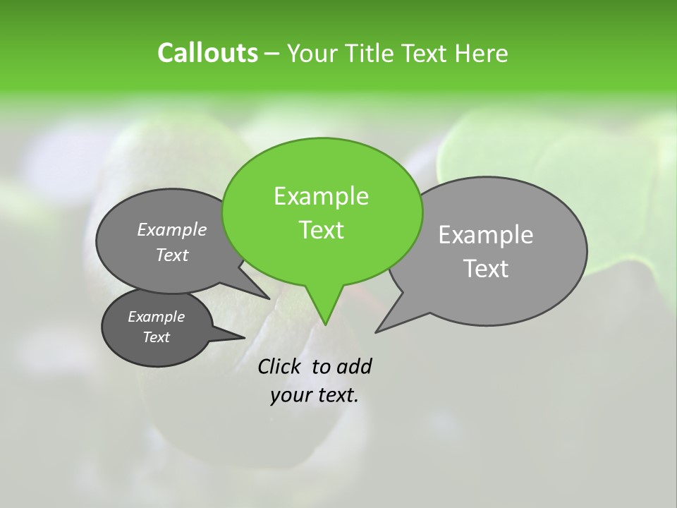 Macro Shot Of Micro Greens Micronutrients Micro Greens PowerPoint Template