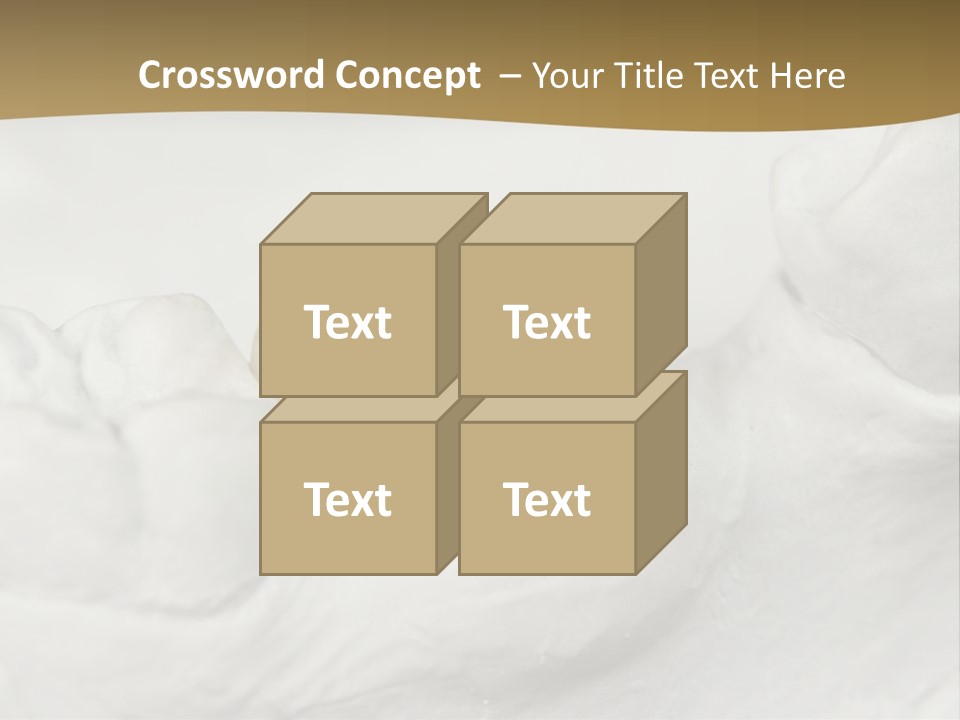 Prosthodontic Gypsum Crown PowerPoint Template