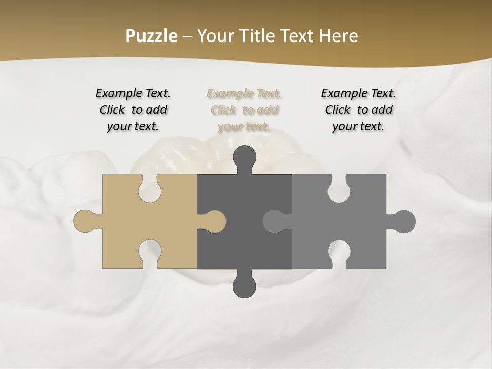 Prosthodontic Gypsum Crown PowerPoint Template