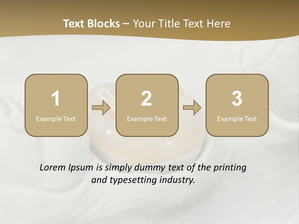 Prosthodontic Gypsum Crown PowerPoint Template