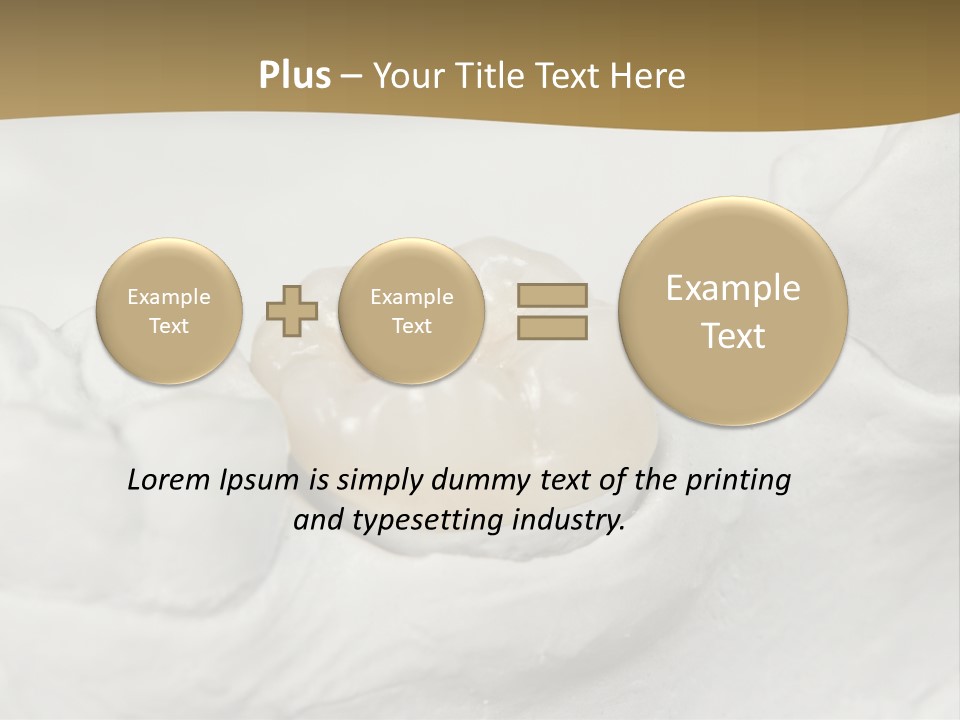 Prosthodontic Gypsum Crown PowerPoint Template