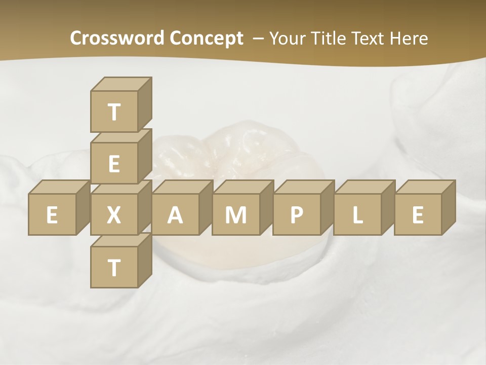Prosthodontic Gypsum Crown PowerPoint Template