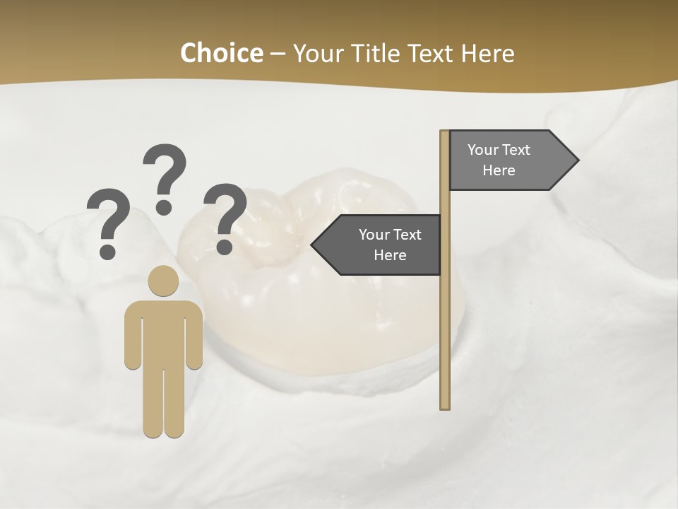 Prosthodontic Gypsum Crown PowerPoint Template