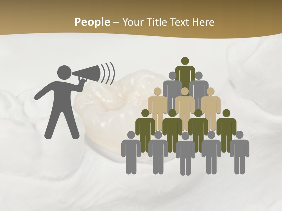 Prosthodontic Gypsum Crown PowerPoint Template