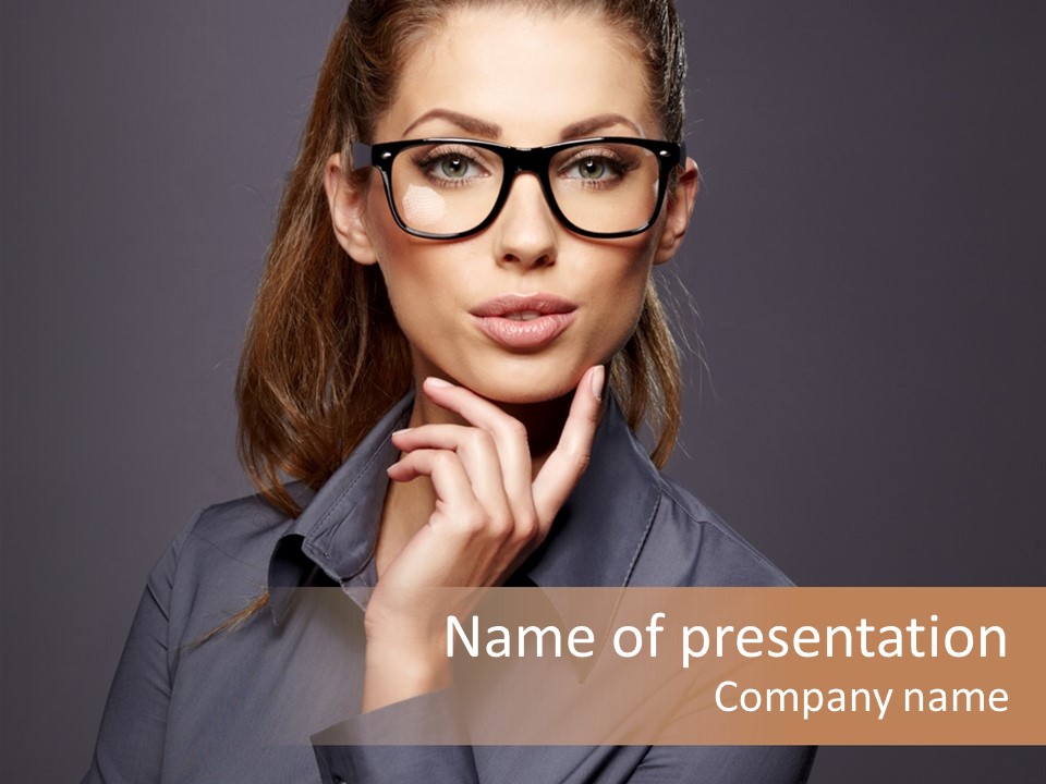 Successful Beauty Executive PowerPoint Template