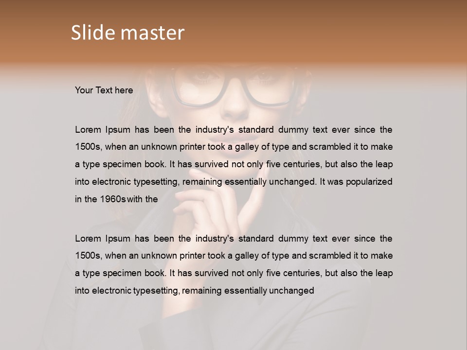 Successful Beauty Executive PowerPoint Template