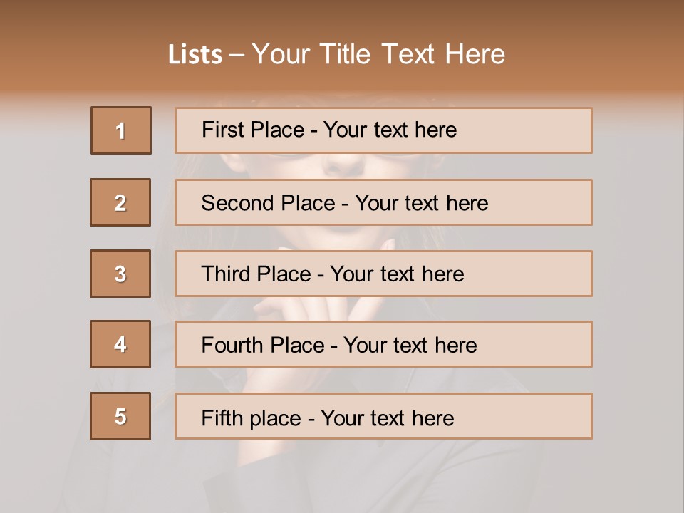 Successful Beauty Executive PowerPoint Template