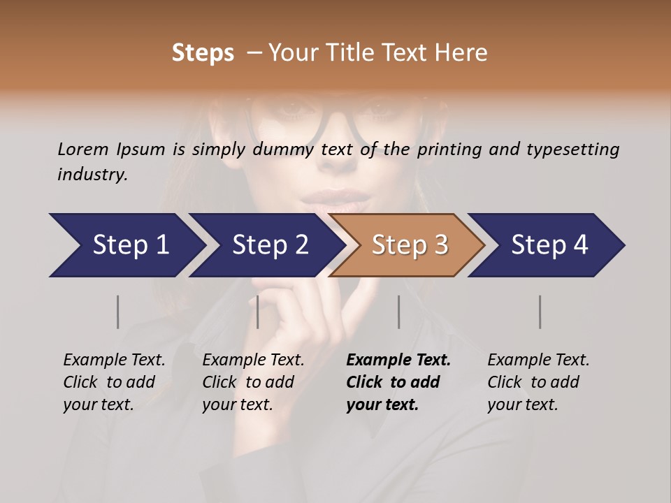 Successful Beauty Executive PowerPoint Template