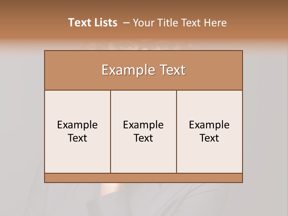 Successful Beauty Executive PowerPoint Template