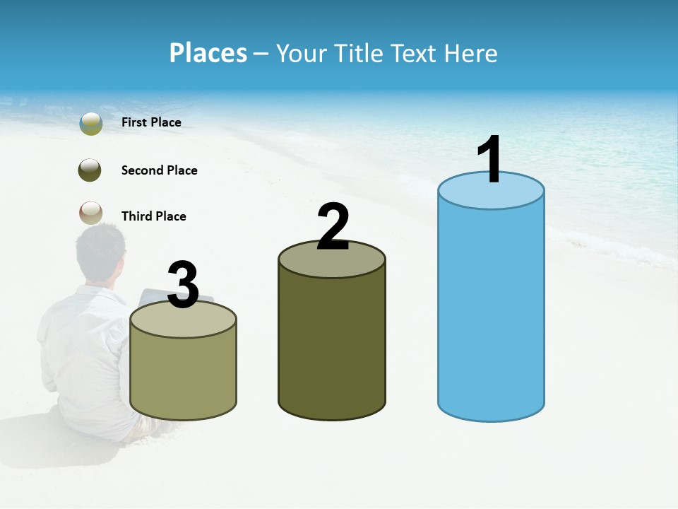 Vacation Man Connection PowerPoint Template