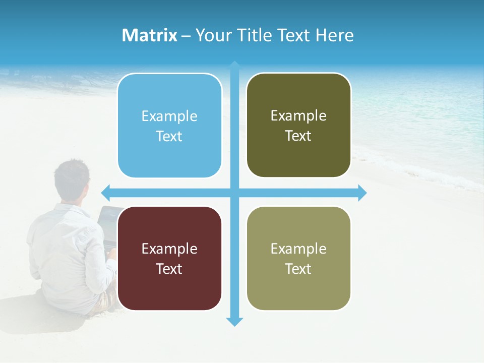 Vacation Man Connection PowerPoint Template