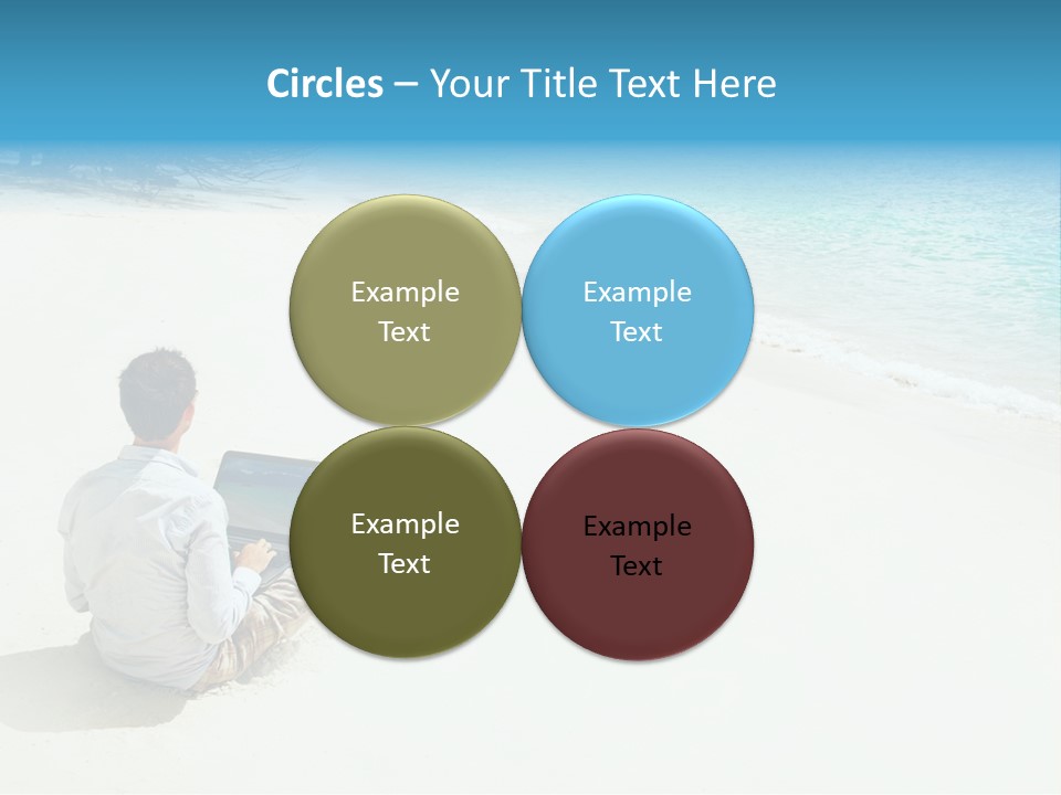 Vacation Man Connection PowerPoint Template