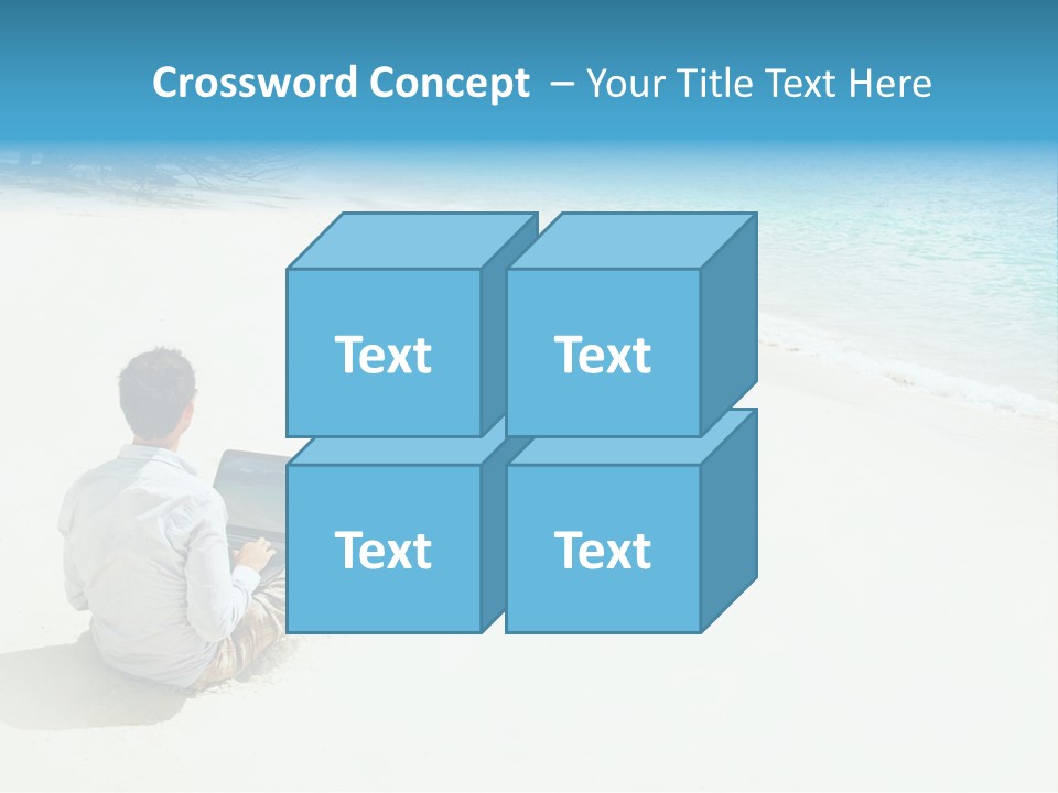 Vacation Man Connection PowerPoint Template