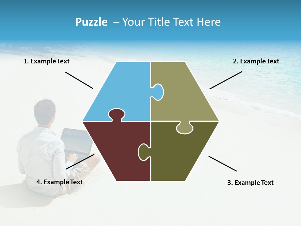 Vacation Man Connection PowerPoint Template