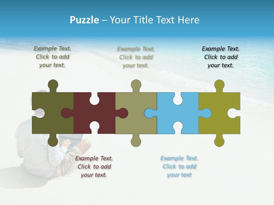 Vacation Man Connection PowerPoint Template